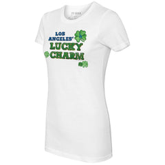Los Angeles Dodgers Tiny Turnip Women's Lucky Charm T-Shirt - White
