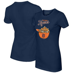Detroit Tigers Tiny Turnip Women's Nacho Helmet T-Shirt - Navy