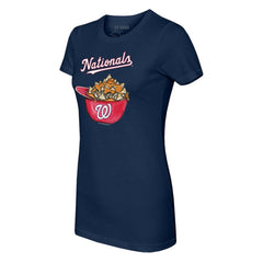 Washington Nationals Tiny Turnip Women's Nacho Helmet T-Shirt - Navy