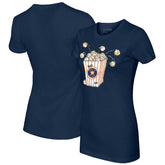 Houston Astros Tiny Turnip Women's Popcorn T-Shirt - Navy
