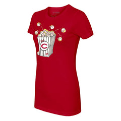 Cincinnati Reds Tiny Turnip Women's Popcorn T-Shirt - Red
