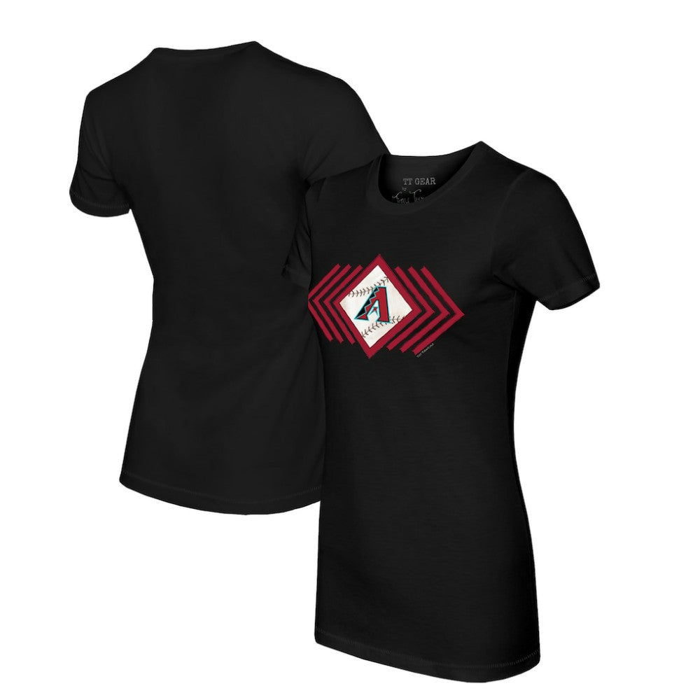 Arizona Diamondbacks Tiny Turnip Women's Prism Arrows T-Shirt - Black