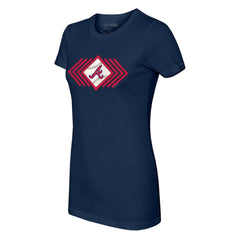 Atlanta Braves Tiny Turnip Women's Prism Arrows T-Shirt - Navy