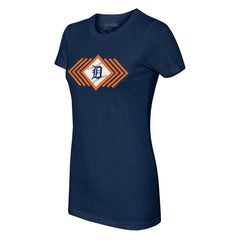 Detroit Tigers Tiny Turnip Women's Prism Arrows T-Shirt - Navy