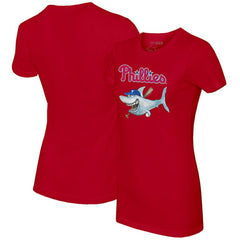 Philadelphia Phillies Tiny Turnip Women's Shark T-Shirt - Red