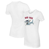 Boston Red Sox Tiny Turnip Women's Shark Logo T-Shirt - White
