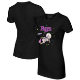 Tampa Bay Rays Tiny Turnip Women's Space Unicorn T-Shirt - Black