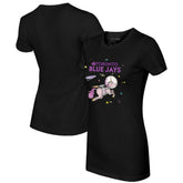Toronto Blue Jays Tiny Turnip Women's Space Unicorn T-Shirt - Black