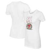 Philadelphia Phillies Tiny Turnip Women's Spit Ball T-Shirt - White