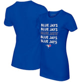 Toronto Blue Jays Tiny Turnip Women's Stacked T-Shirt - Royal