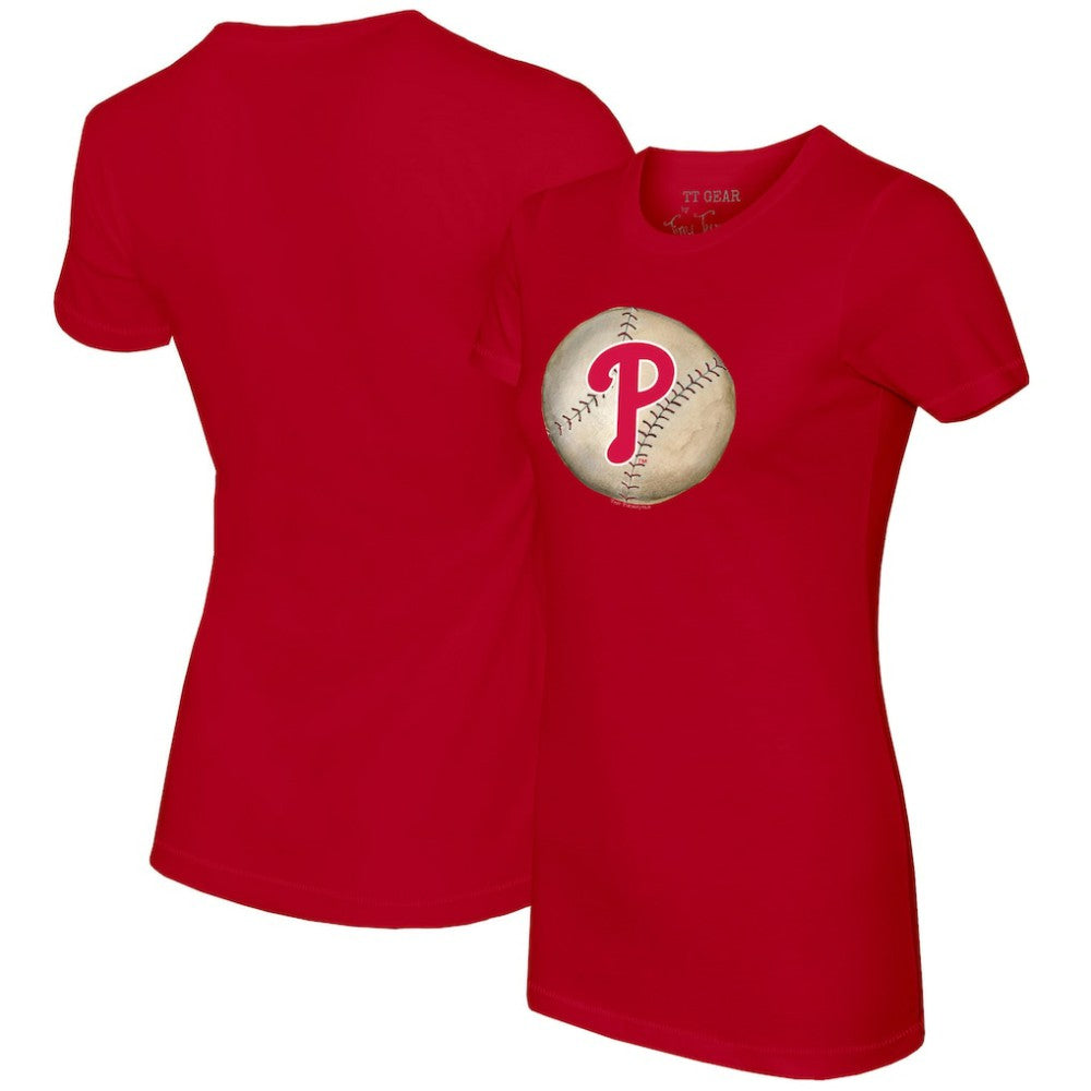 Philadelphia Phillies Tiny Turnip Women's Stitched Baseball T-Shirt - Red