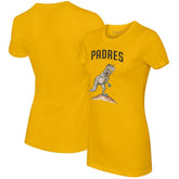 San Diego Padres Tiny Turnip Women's TT Rex T-Shirt - Gold
