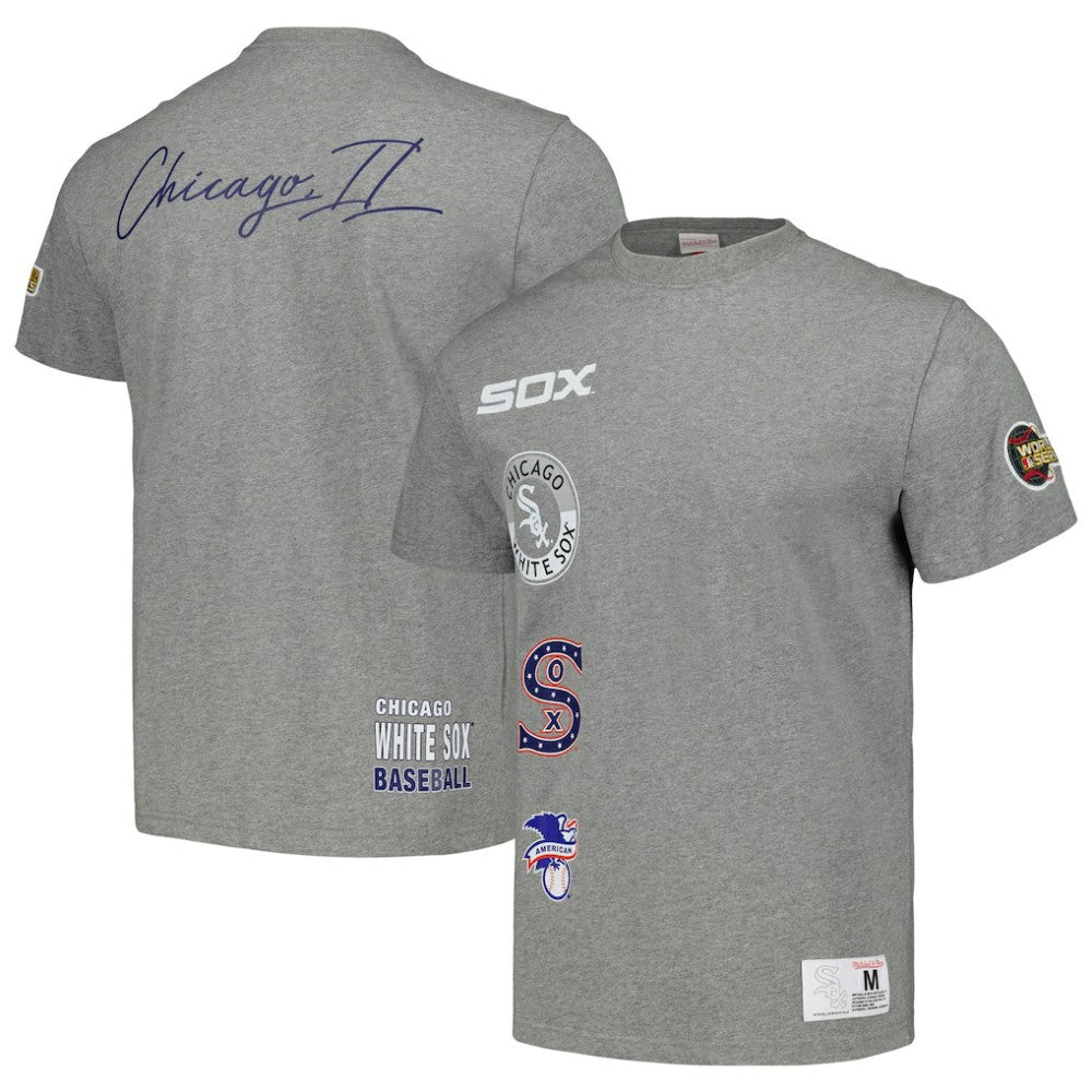 Chicago White Sox Cooperstown Collection City Collection T-Shirt - Heather Gray | Mitchell & Ness