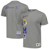 Milwaukee Brewers Cooperstown Collection City Collection T-Shirt - Heather Gray | Mitchell & Ness