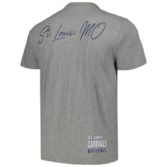 St. Louis Cardinals Cooperstown Collection City Collection T-Shirt - Heather Gray | Mitchell & Ness