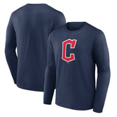 Cleveland Guardians Official Wordmark Long Sleeve T-Shirt - Navy