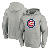 Chicago Cubs Official Team Logo Pullover Hoodie - Gray