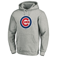 Chicago Cubs Official Team Logo Pullover Hoodie - Gray