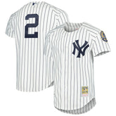 Derek Jeter New York Yankees Cooperstown Collection Authentic Jersey - White | Mitchell & Ness