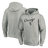 Chicago White Sox Team Lock Up Wordmark Pullover Hoodie - Gray