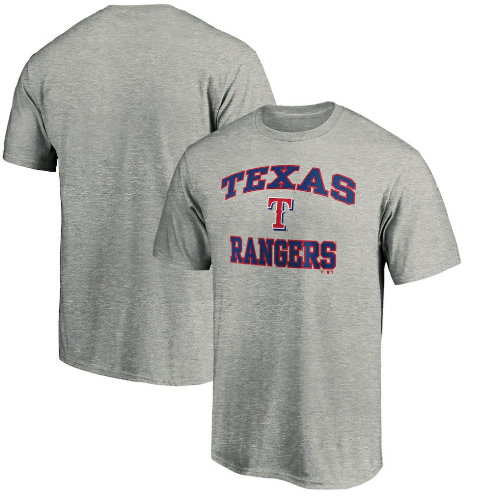 Texas Rangers Heart & Soul T-Shirt - Heather Gray