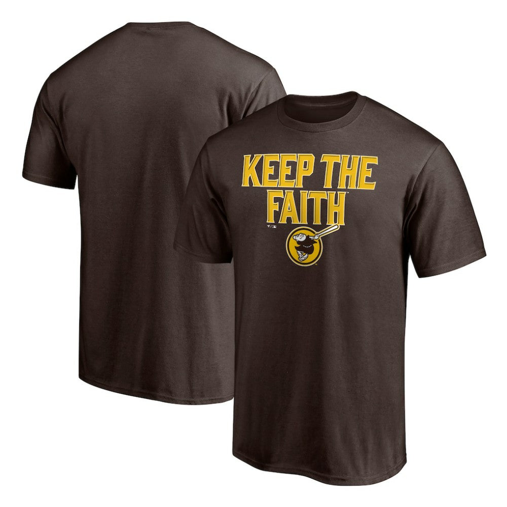San Diego Padres Keep the Faith T-Shirt - Brown