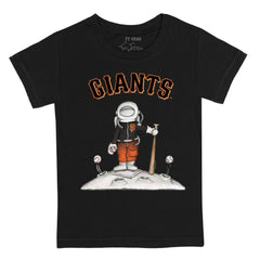 San Francisco Giants Tiny Turnip Youth Astronaut T-Shirt - Black