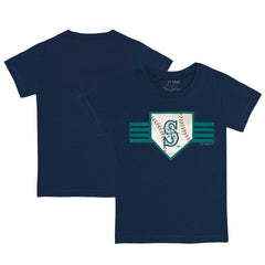 Seattle Mariners Tiny Turnip Youth Base Stripe T-Shirt - Navy