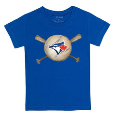 Toronto Blue Jays Tiny Turnip Youth Baseball Cross Bats T-Shirt - Royal