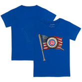Chicago Cubs Tiny Turnip Youth Baseball Flag T-Shirt - Royal