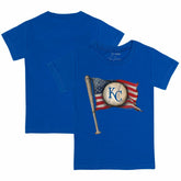 Kansas City Royals Tiny Turnip Youth Baseball Flag T-Shirt - Royal