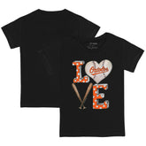 Baltimore Orioles Tiny Turnip Youth Baseball Love T-Shirt - Black