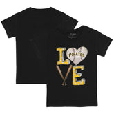 Pittsburgh Pirates Tiny Turnip Youth Baseball Love T-Shirt - Black