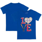 Texas Rangers Tiny Turnip Youth Baseball Love T-Shirt - Royal