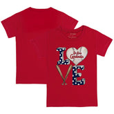 St. Louis Cardinals Tiny Turnip Youth Baseball Love T-Shirt - Red