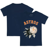 Houston Astros Tiny Turnip Youth Baseball Tear T-Shirt - Navy