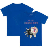 Texas Rangers Tiny Turnip Youth Baseball Tear T-Shirt - Royal