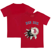 Boston Red Sox Tiny Turnip Youth Baseball Tear T-Shirt - Red