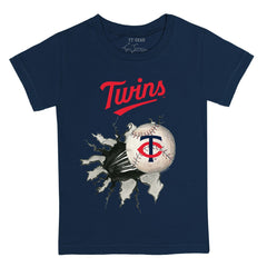 Minnesota Twins Tiny Turnip Youth Baseball Tear T-Shirt - Navy