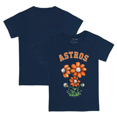 Houston Astros Tiny Turnip Youth Blooming Baseballs T-Shirt - Navy