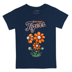 Detroit Tigers Tiny Turnip Youth Blooming Baseballs T-Shirt - Navy