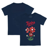 Minnesota Twins Tiny Turnip Youth Blooming Baseballs T-Shirt - Navy