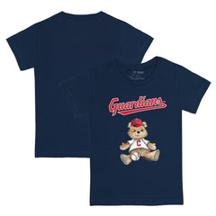 Cleveland Guardians Tiny Turnip Youth Teddy Boy T-Shirt - Navy