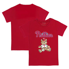 Philadelphia Phillies Tiny Turnip Youth Teddy Boy T-Shirt - Red