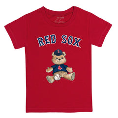 Boston Red Sox Tiny Turnip Youth Teddy Boy T-Shirt - Red