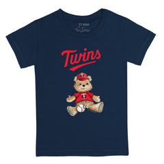 Minnesota Twins Tiny Turnip Youth Teddy Boy T-Shirt - Navy