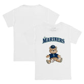 Seattle Mariners Tiny Turnip Youth Teddy Boy T-Shirt - White