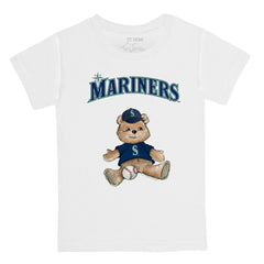 Seattle Mariners Tiny Turnip Youth Teddy Boy T-Shirt - White