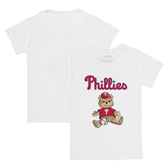 Philadelphia Phillies Tiny Turnip Youth Teddy Boy T-Shirt - White