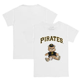 Pittsburgh Pirates Tiny Turnip Youth Teddy Boy T-Shirt - White